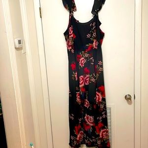 BooHoo floral hi-lo dress